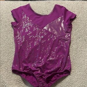 Danskin Now Purple Sparkle Kids Bodysuit